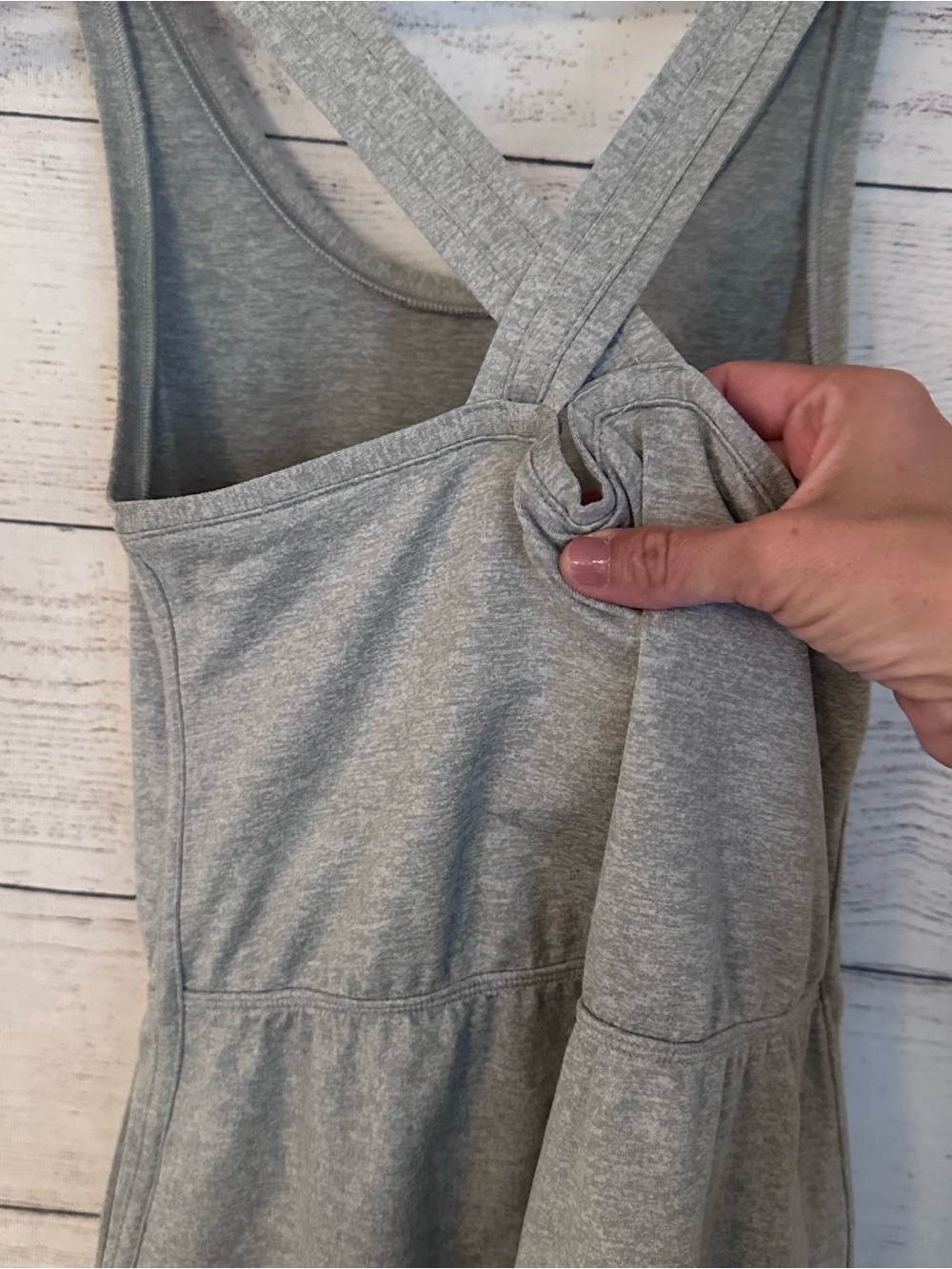 Vuori Halo Retro Romper in Gray. - Picture 11 of 11